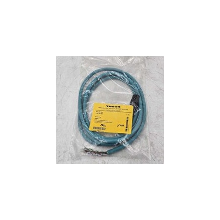 Turck Industrial Ethernet Extension Cable, RJ45 Male to RJ45 Male, Teal TPE, 2m RJ45S 841-2M