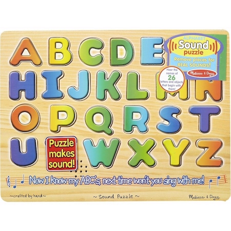 Melissa & Doug Alphabet Sound Puzzle, 13.25in x 10in, 26 Pieces 340
