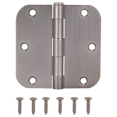 Prosource Door Hinge, Steel, Antique Nickel, Loose Pin, 180 deg Range of Motion, Screw Mounting 20347ANX