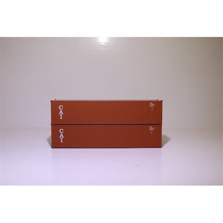 Animacion N Scale CAI 40 ft. Container, 2PK AN1812171