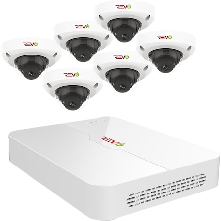 Revo America Ultra HD Audio Capable 8 Channel 2TB NVR Home Security System RU82D6G-2T