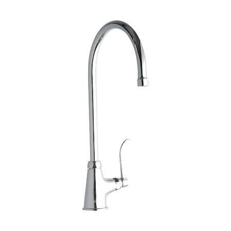 Elkay Handle-Operated Faucet, Manual, Gooseneck LK535GN08T4
