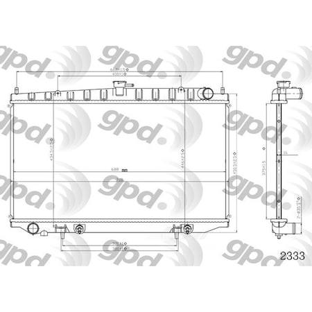 Global Parts Distributors Radiator 2333C