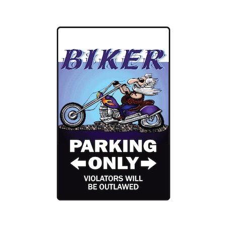 Signmission Biker, 5 Inch X 7 Inch, Decal D-5-W-Biker