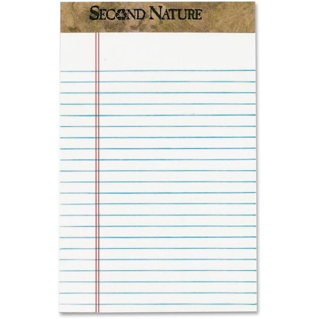 Tops Business Forms TOPS, SECOND NATURE PREMIUM RECYCLED PADS, NARROW RULE, 5 X 8, WHITE, 50 SHEETS, DOZEN 74005