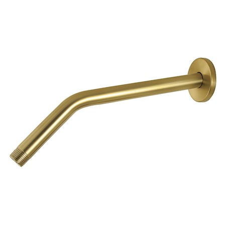 Kingston Brass 12" Shower Arm with Round Flange, Brushed Brass K163R7
