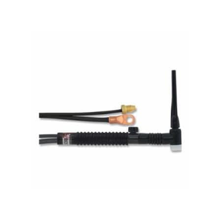 Best Welds 17FVMT TIG Torch Package, Air Cooled, 150 A, Flex Head with Valve, 2-Pc 12.5 ft Cable, Vinyl 900-17FVMT-12-2