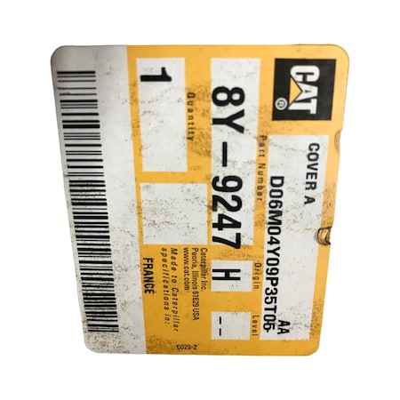 Caterpillar COVER ASSEMBLY, CATERPILLAR OEM 8Y9247 8Y9247