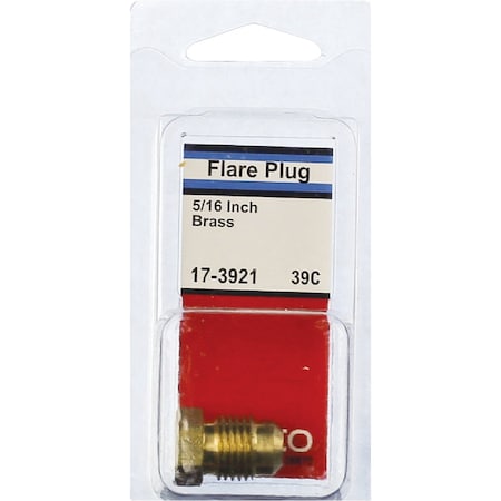 Westlake Pipe & Fittings 5/16'' Brass Flare Plug 17-3921