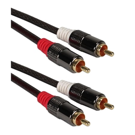 Qvs 35 ft. Dual-RCA Premium Component Audio Combo Cable RCA2A-35