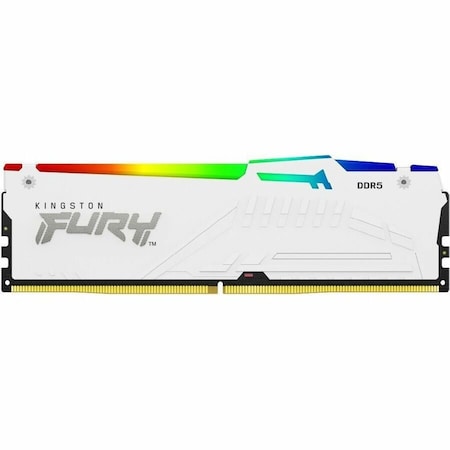 Kingston 16GB 6400MT/s DDR5 CL32 DIMM FURY Beast White RGB EXPO KF564C32BWEA-16