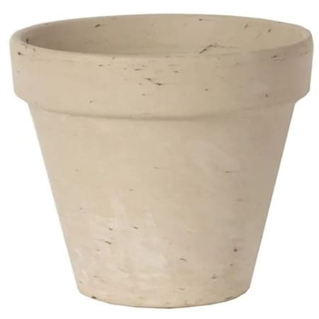 Border Concepts 805559 Pot, 6 in Dia, 5-1/4 in H, Granite Clay, Terracotta 805559B