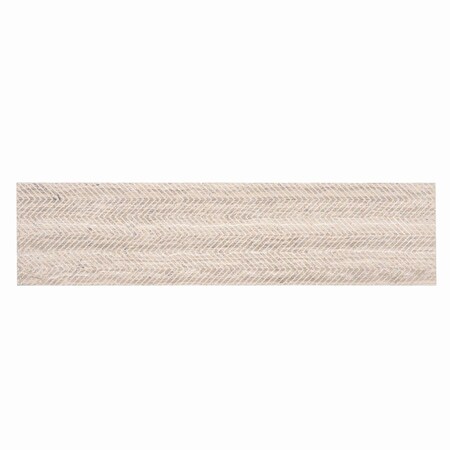 Apollo Tile Artisana 3x12 in. Wooden Grey Textured Etched Chevron Elongated Subway Tile (5 sq ft/case) 20PK APLEFT8803WGA