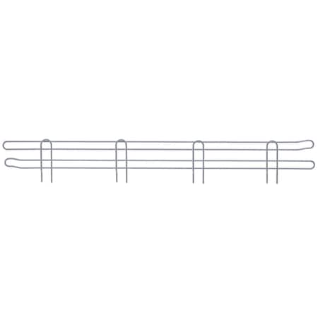 Quantum Storage Systems WIRE SHELVING BACK LEDGE GRAY 72in BL72GY