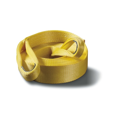 Warn Recovery Strap 3 In Width x 30 Foot Length; Rated to 21600 Pounds; Yellow; Nylon Webbing 88913