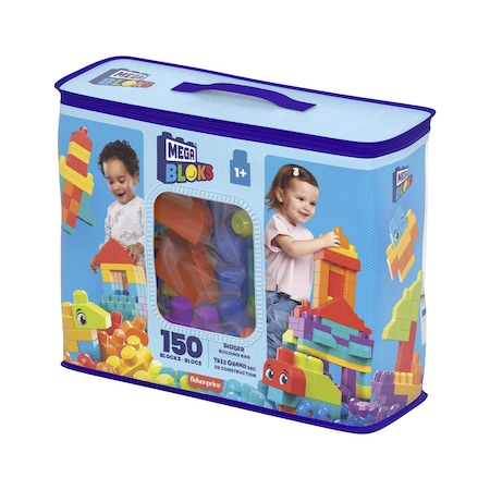 Mattel MEGA Bigger Building Blocks Multicolored 150 pc HHM96