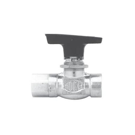 Hoke 7000 Series 2-Way Fixed Ends Ball Valves - 3/8in Tube x 3/8in Tube, 6000 PSI 7015G6Y