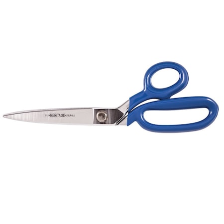 Klein Tools Bent Trimmer w/Large Ring, Coated Handles, 10-Inch G210LRBLU