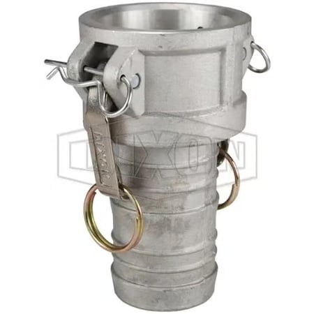 Dixon Global King Crimp Type-C Cam and Groove Coupler, 2 in Nominal, Female Coupler x Hose Shank End Style G200-C-ALSI