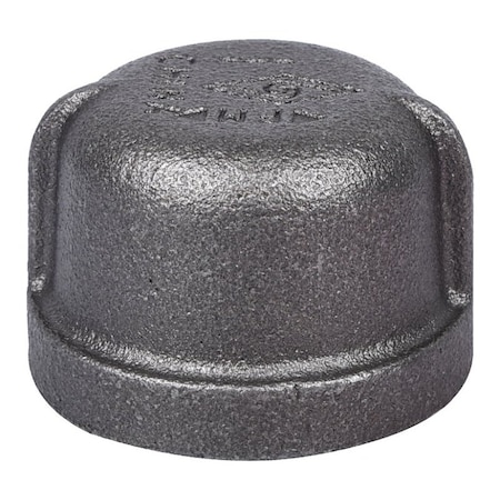Prosource Pipe Cap, 1 in, Threaded, Malleable Iron, 40 Schedule, 300 psi Pressure 18-1B