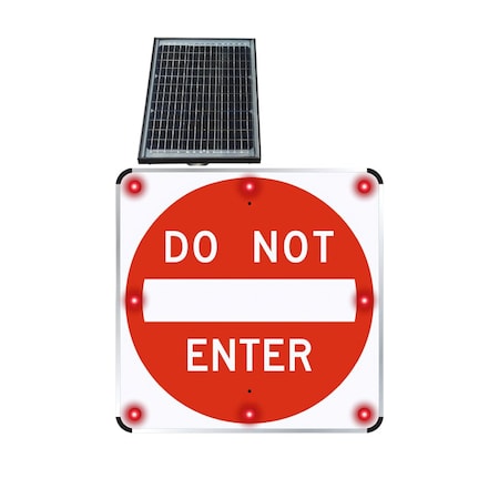 Stop-Lite LED Solar Do Not Enter Sign 30 in (ENG) SS-R5-1-3000ER