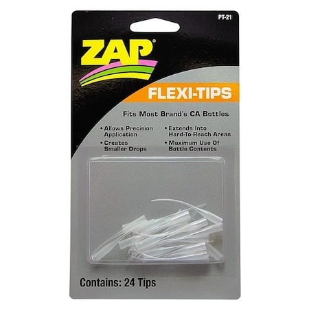 Zap Glue Flexi-Tips, 24PK PAAPT-21