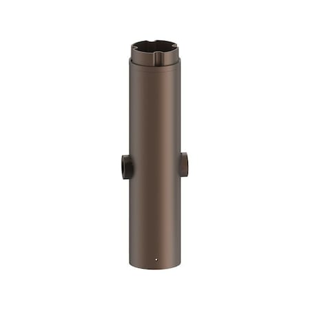 Westgate BOLLARD POLE SYSTEM DOUBLE LAMP HOLDER SECTION 1FT WITH 1/2" HUBS, Bronze BPS-LH2