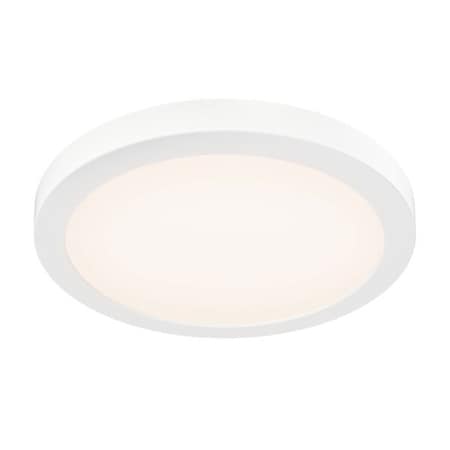 Dals Lighting Radiance 12'' Round 5CCT Metal Flush Mount, White FMM12-CC-WH