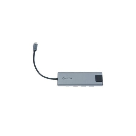 Cable Wholesale USB-C 9-in-1 Mini Dock. HDMI, USB C PD 100W, USB A 3.0 x 3, SD/TF 2.0, LAN 1000Mbps, 3.5mm 30U3-35000