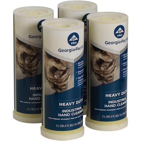 Georgia-Pacific Hand Cleaner, Gel, 3,000 mL, Heavy Duty, Includes Grit, Citrus, Moisturizing, 4 PK 44627