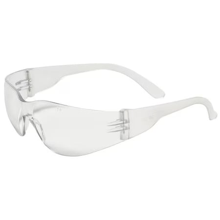 Condor Safety Glasses, Condor V, Scratch-Resistant, Wraparound, Frameless, Clear Frame, Clear Lens 1FYX6