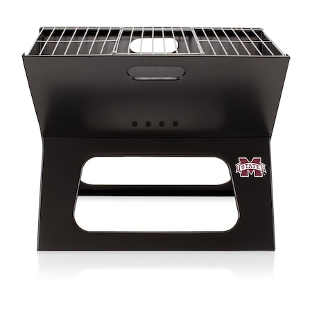 Picnic Time Family Of Brands NCAA Mississippi State Bulldogs X-Grill Portable Grill - Camping Grill 775-00-175-384-0