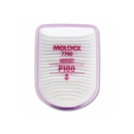 Moldex 7000/7800/9000 Series Semi-Rectangular Filter, P100, Particulates, for Facepiece, 30PK 507-7740