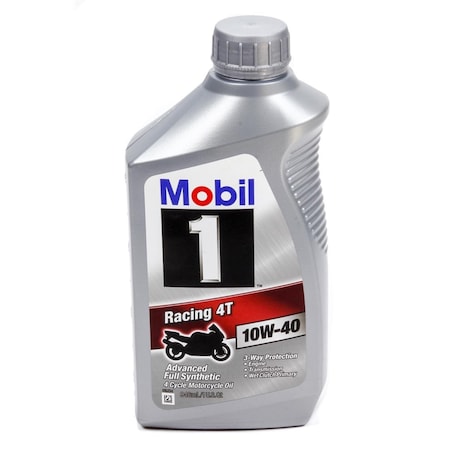 Mobil 1 10w40 Racing Oil 4T Motorcycle - 1 qt. MOB122286-1