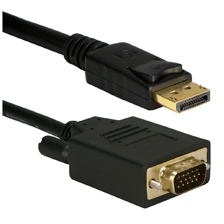 Qvs 15 ft. DisplayPort to VGA Video Cable DPVGA-15
