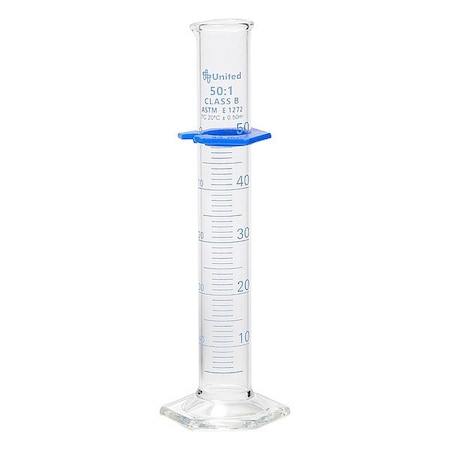 United Scientific Supplies Inc Graduated Cylinder, Colorless, PK2 UNCYLNGB-50