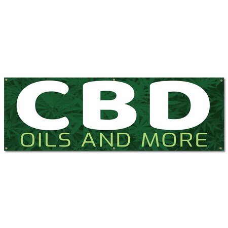 Signmission CDB Oils and More, 24 Inch, Banner B-72-30358