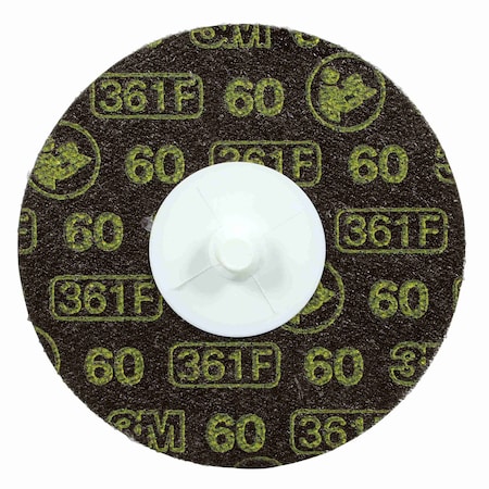 3M ABRASIVE DISC, 2 IN DIA DISC, 60 GRIT, MEDIUM GRADE, ALUMINUM OXIDE ABRASIVE, TYPE 7000000376