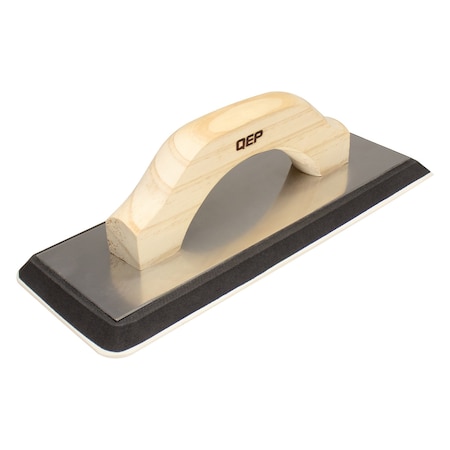 Qep Grout Float, Gum Rubber, Wood, 10 1/2"L 10070