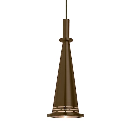 Besa Lighting Besa Prince Pendant, Bronze, Bronze Finish, 1x 9W LED 1XT-PRINCECNBR-LED-BR