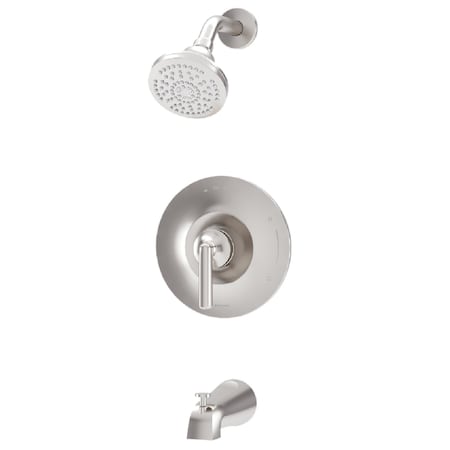 Symmons Birch HydroMersion Single Handle Tub and Shower Faucet Trim Kit - 1.5 GPM (Valve Not Included) 5992STN15TRM