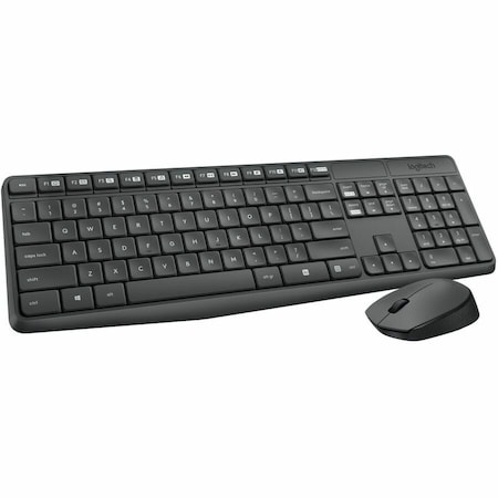 Logitech Keyboard Mouse Keyboard English Layout only, Gray LOG920007897
