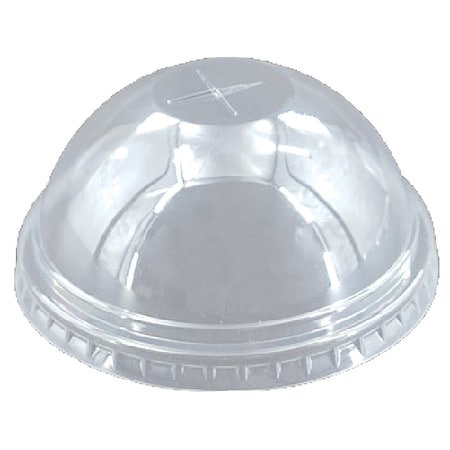 Rdi 98mm Clear PET Dome Lid with Straw Slot 1000cs, 1000PK LID-PET-98DM-SS