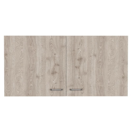 Homeroots 39in Light Gray Wood Wall mounted Accent Cabinet 534997
