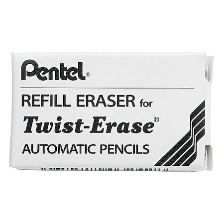 Pentel Eraser Refill, White, Fit Twist Erase, PK3 PENE10