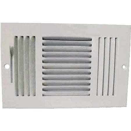 Prosource Register Sidewall 3Wy 10X6 Wht SW03-10X6