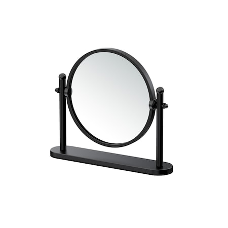 Gatco Elegant Table Vanity Mirror, Matte Black 1391MX