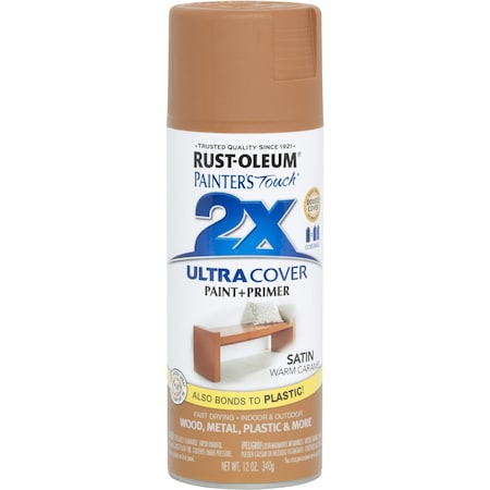 Rust-Oleum Painter's Touch 2X Ultra Cover Satin Warm Caramel 12 Oz. Spray 267118