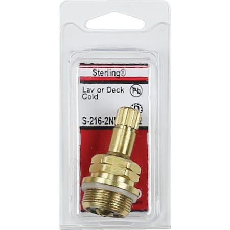Westlake Pipe & Fittings Cold Water Sterling No. 2221 or No. 2222 Faucet Stem S-216-2NL