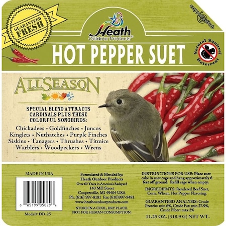 Heath Suet Cake, AllSeason, Hot Pepper Flavor, 1125 oz DD-25